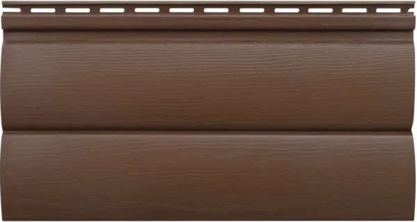 Виниловый сайдинг Альта-Профиль Блок-хаус Премиум, ВН-03 Орех темный