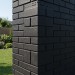 Наружный угол FineBer, Клинкерный кирпич 3D Керамический - черный