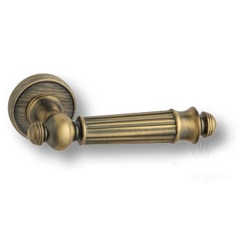 Дверная ручка на круглой розетке HA225RO14 ABM MIRA, материал Замак, отделка Бронза, 151*52*67 мм