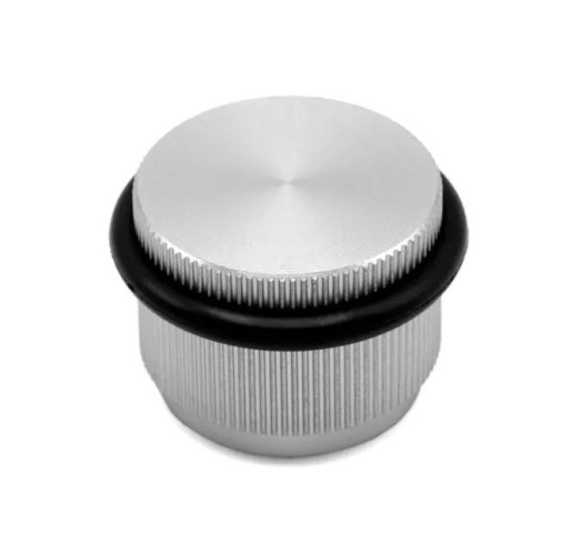 Дверной ограничитель напольный ARPA, 8011045L24, материал Алюминий, отделка Сталь, 45*30 мм