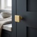 Ручка кнопка 920-20 NB, материал Латунь, 20*20*23,5 мм