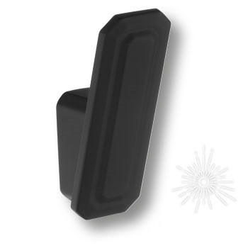 Крючок CEBI 7101 010MP24, материал Замак, цвет Чёрный, отделка Черный, 38*27*78 мм