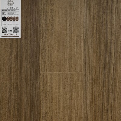 Кварцвиниловая плитка Invictus коллекция Maximus DryBack 34 Natural Teak Amber