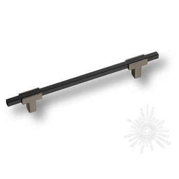 Ручка скоба 778-160-Titanium-Matt Black, материал Замак, цвет Чёрный, отделка Графит Черный, 27*14*230 мм