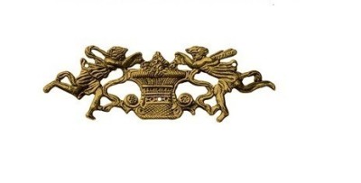 Накладка декоративная 50.807.06, материал Латунь, отделка Латунь, 140*45 мм