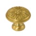 Ручка кнопка 130.35 SATIN BRASS, материал Латунь, отделка Золото, d=35 мм