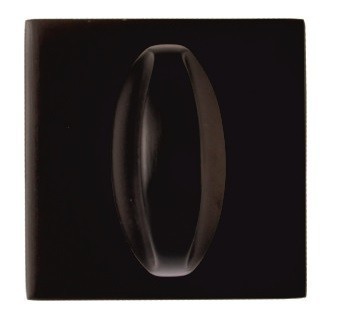 Дополнительные розетки для сантехнического замка WC 50K ГРАФИТ , материал Замак, цвет Черный, отделка Черный, 50*50 мм