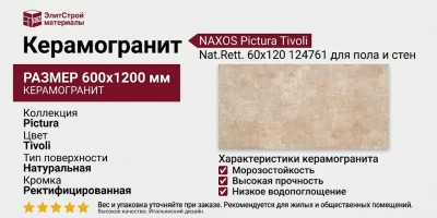 NAXOS Pictura Tivoli Nat.Rett. 60x120 124761