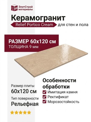 Seratonia Relief Portico Cream 60x120 SYPC
