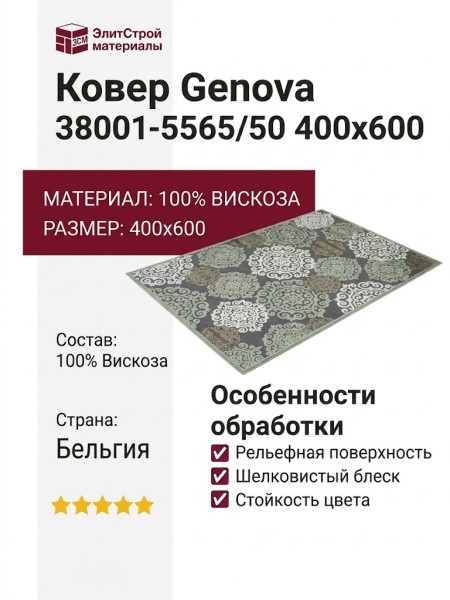 Ковер Genova 38001-5565/50 400x600