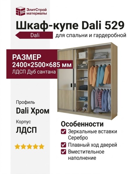 Шкаф-купе Dali 529
