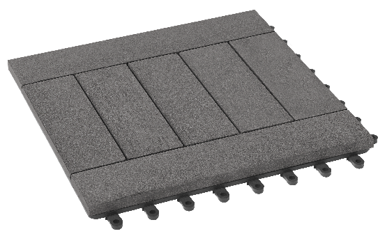 Модульный паркет ДПК GRINDERDECO Комфорт 5 Цвет: Серый базальт