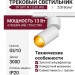 Трековый светильник 220 вольт TR SPY N 13.30 WG