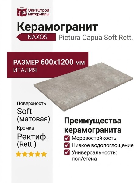NAXOS Pictura Capua Soft Rett. 60x120 124753