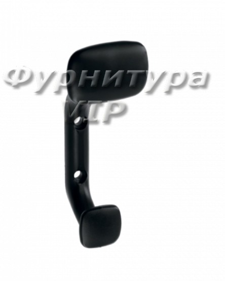 Крючок WZ-TOLED-C0-20M, материал Замак, цвет Чёрный, отделка Черный, 112*44 мм