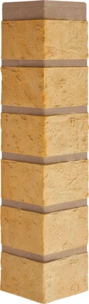 Наружный угол Альта-Профиль Кирпич Желтый