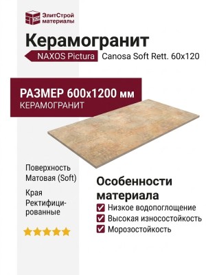 NAXOS Pictura Canosa Soft Rett. 60x120 124754