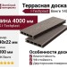 Террасная доска ДПК I-Techplast 140*22мм Венге
