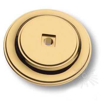 Подложка для мебельных ручек 3043 0050 GL, материал Замак, отделка Золото, 8*d=50 мм
