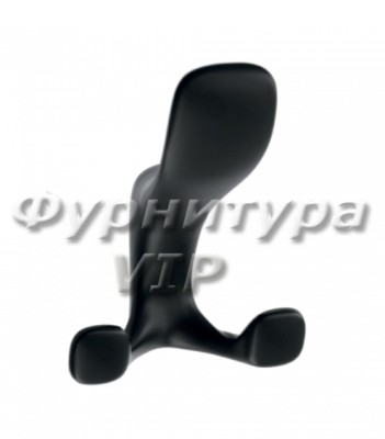 Крючок  Gamet WZ-TOLED-A0-20M, материал Замак, цвет Чёрный, отделка Черный, 104*78*41 мм
