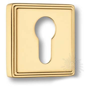 Дополнительные розетки для замка с английским ключом RO17Y GL ROSET, материал Замак, отделка Золото, 52*52 мм