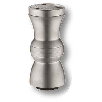 Опора мебельная регулируемая KAL-0001-0100-D34, материал Алюминий, отделка Хром, 100*d=44 мм