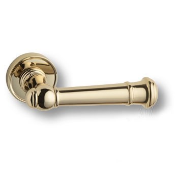 Дверная ручка на круглой розетке HA235RO14 GL FIGARO, материал Замак, отделка Золото, 151*52*67 мм