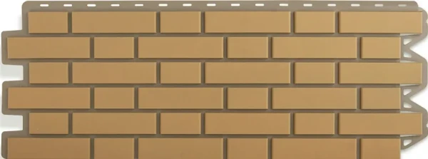 Фасадная панель Альта-Профиль, Клинкерный кирпич, Бежевый