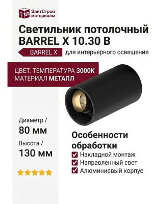 Светильник потолочный BARREL X 10.30 B