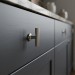 Ручка кнопка SYSTEM 8887 0008 PN-PN, материал Замак Алюминий, отделка Никель, 33*20*60 мм
