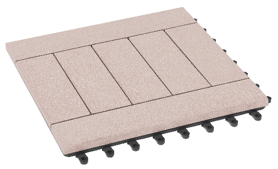 Модульный паркет ДПК GRINDERDECO Комфорт 5 Светлый дуб