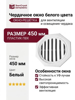 Чердачное окно белого цвета