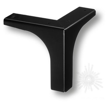 Опора мебельная ESL 313-115 Black, материал Замак, цвет Чёрный, отделка Черный