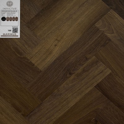 Кварцвиниловая плитка Invictus коллекция Maximus DryBack 42 Highland Oak Chocolate