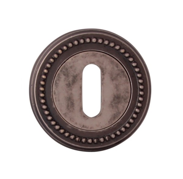 Дополнительные розетки для замка с межкомнатным ключом CAB 50 L DAS, материал Латунь, отделка Серебро, d=50 мм