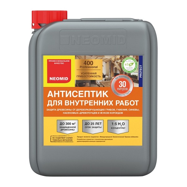 NEOMID 400 Eco Антисептик для внутренних работ 5 л