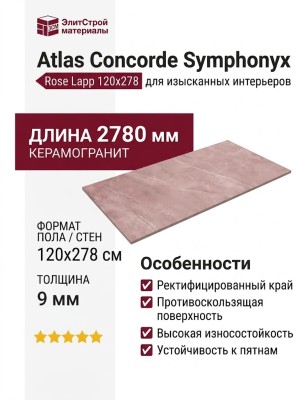 Atlas Concorde Symphonyx Rose Lapp 120x278 600180000025