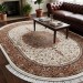 Ковер Shahreza d205 cream-terra овал