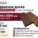 Террасная доска из ДПК WOODVEX Select в цвете Палисандр