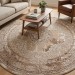 Ковер Armina 3704A brown круг 300x300