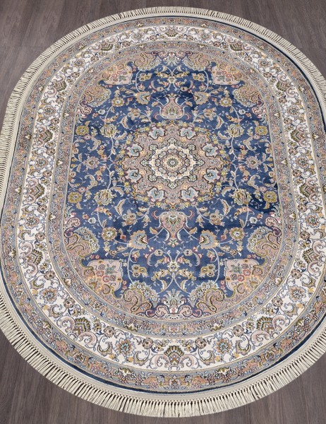 Ковер Aravia D158 navy овал