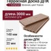 Террасная доска ДПК I-Techplast 140*22мм Какао