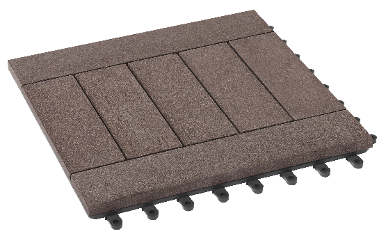 Модульный паркет ДПК GRINDERDECO Комфорт 5 Вековая древесина Венге