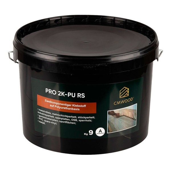 Клей CMWOOD PRO 2K-PU RS (9+1) 10 кг 2-компонентный твердо-эластичный паркетный клей на основе 100% полиуретана