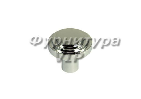 Ручка кнопка Linea Cali "CHIC" CR 20201670PB024 mm, материал Латунь, отделка Хром, 25*d=24 мм