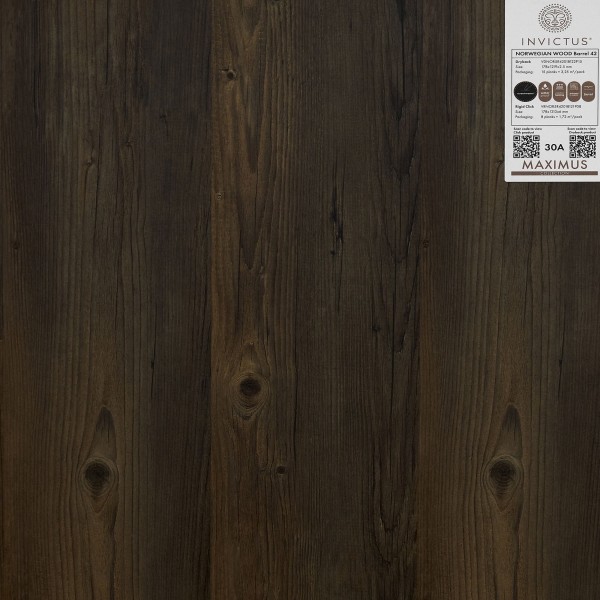 Кварцвиниловая плитка Invictus коллекция Maximus DryBack 42 Norwegian Wood Barrel