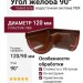 Угол желоба 90° Grand Line, цвет Шоколад