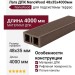 Лага ДПК NanoWood 48х35х4000мм