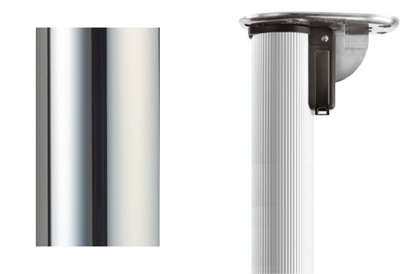 Нога для стола складная (1 шт.) 656.70.C1.C1.RN, материал Алюминий, отделка Хром, H=700-730 мм; d=50 мм