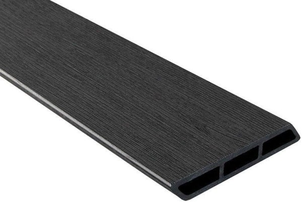 Доска Ромбус 3D ДПК Outdoor STORM BLACK черного цвета